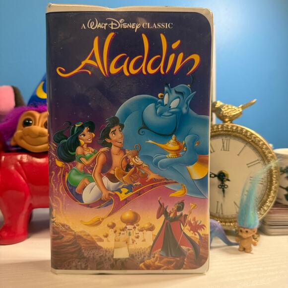 Aladdin VHS 1993 Walt Disney Classic Clamshell – Tested, Works Great - Picture 1 of 3